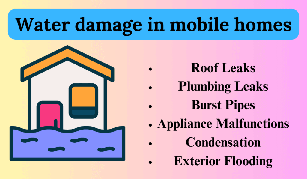 Water damage in mobile homes