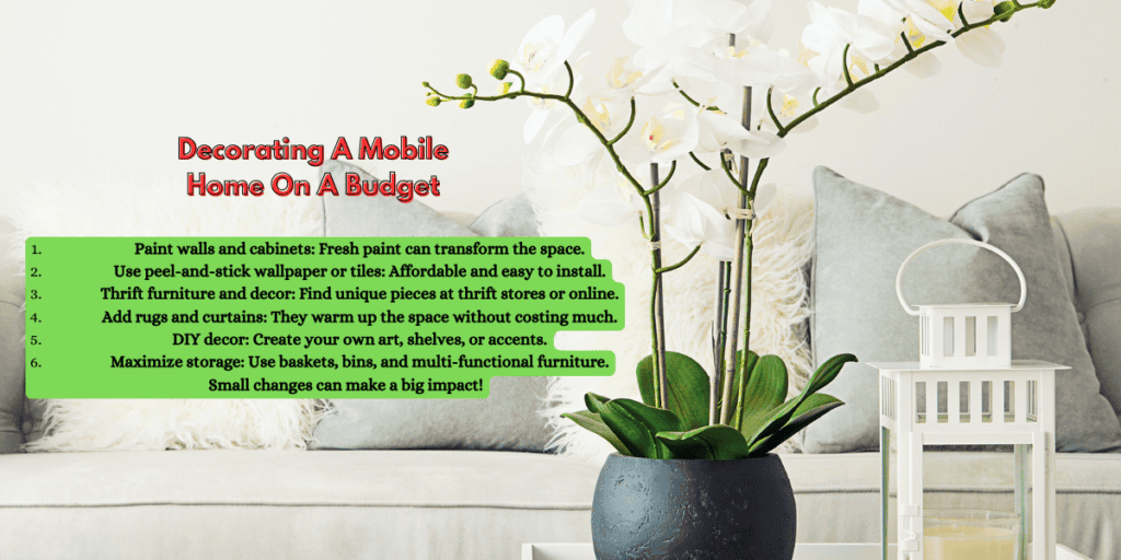 Decorating A Mobile Home On A Budget