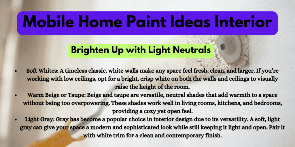 Mobile Home Paint Ideas Interior